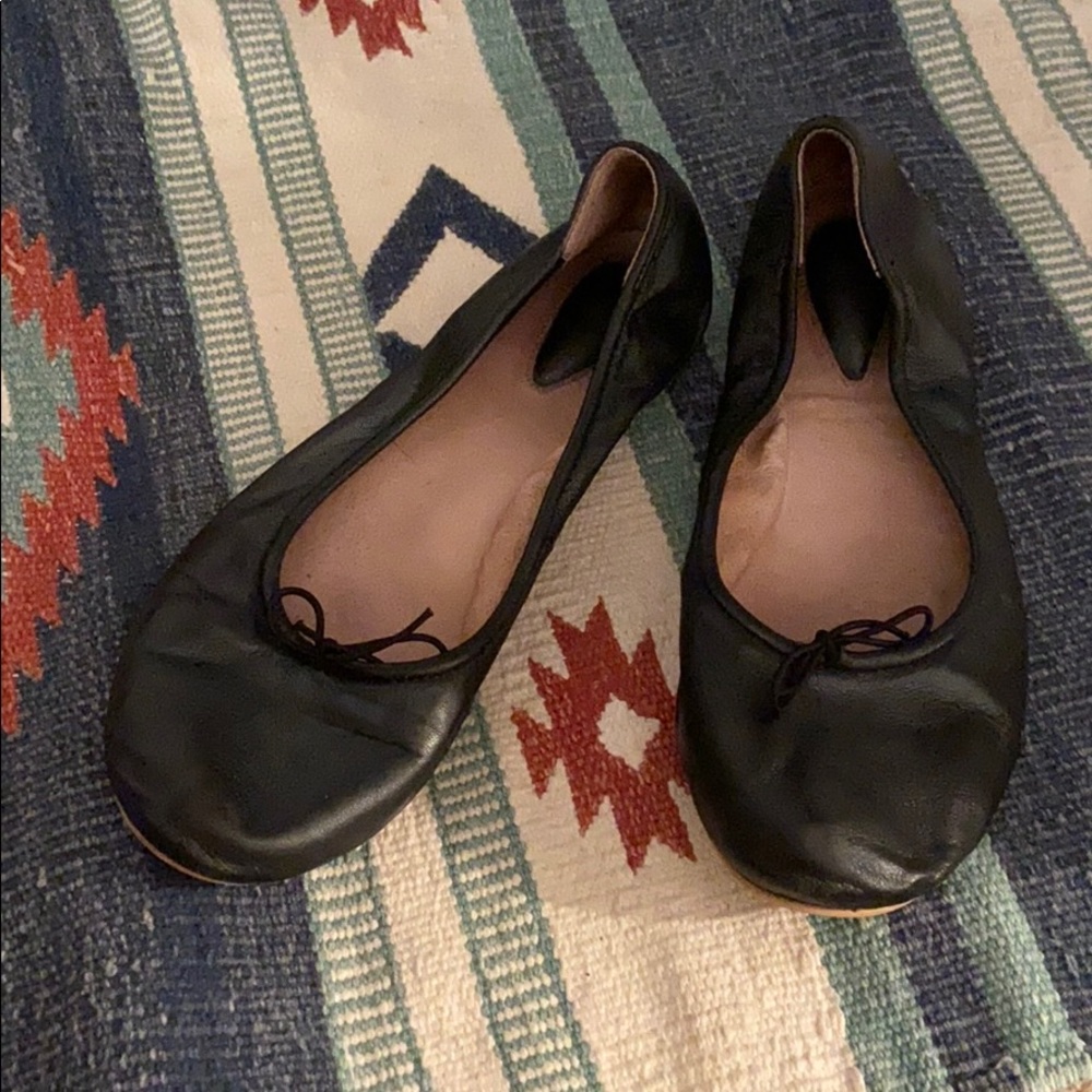 Bloch leather ballet flats black